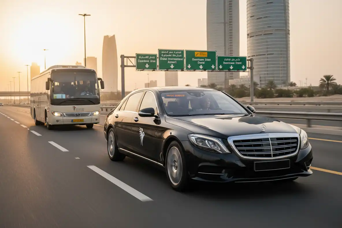 Abu Dhabi to Dubai Airport Transfer | Private Intercity Airport Service