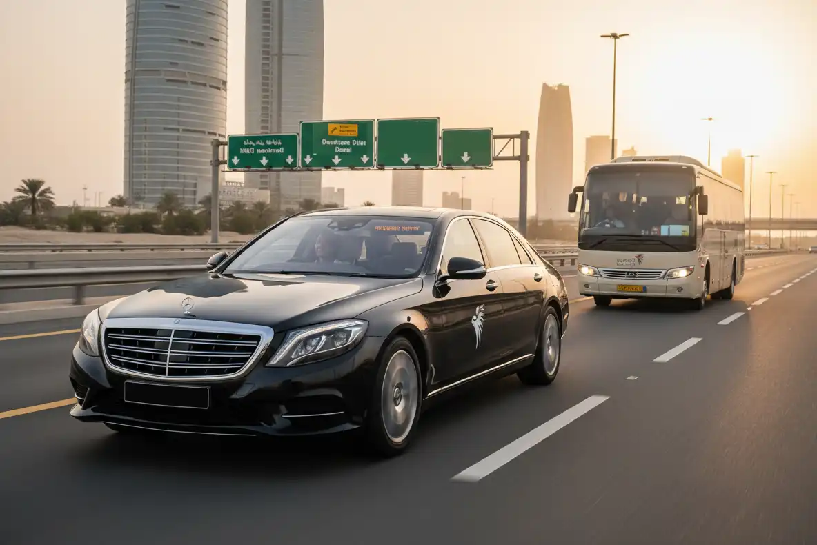 Dubai to Abu Dhabi Airport Transfer | Private Intercity Transfer UAE